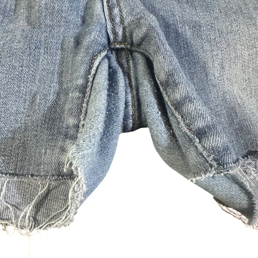 Judy Blue Womens Custom Cutoff Jean Shorts Size 18W Light Wash Frayed Hem Casual - Picture 6 of 11